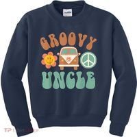 Retro Groovy Uncle Matching Family Birthday Party Kids Sweatshirt thumb 0