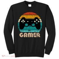Retro Gamer Video Games Player Gaming Boys Teens Men Sweatshirt thumb 0