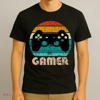 Retro Gamer Video Games Player Gaming Boys Teens Men T-Shirt thumb 3