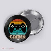 Retro Gamer Video Games Player Gaming Boys Teens Men Button thumb 0