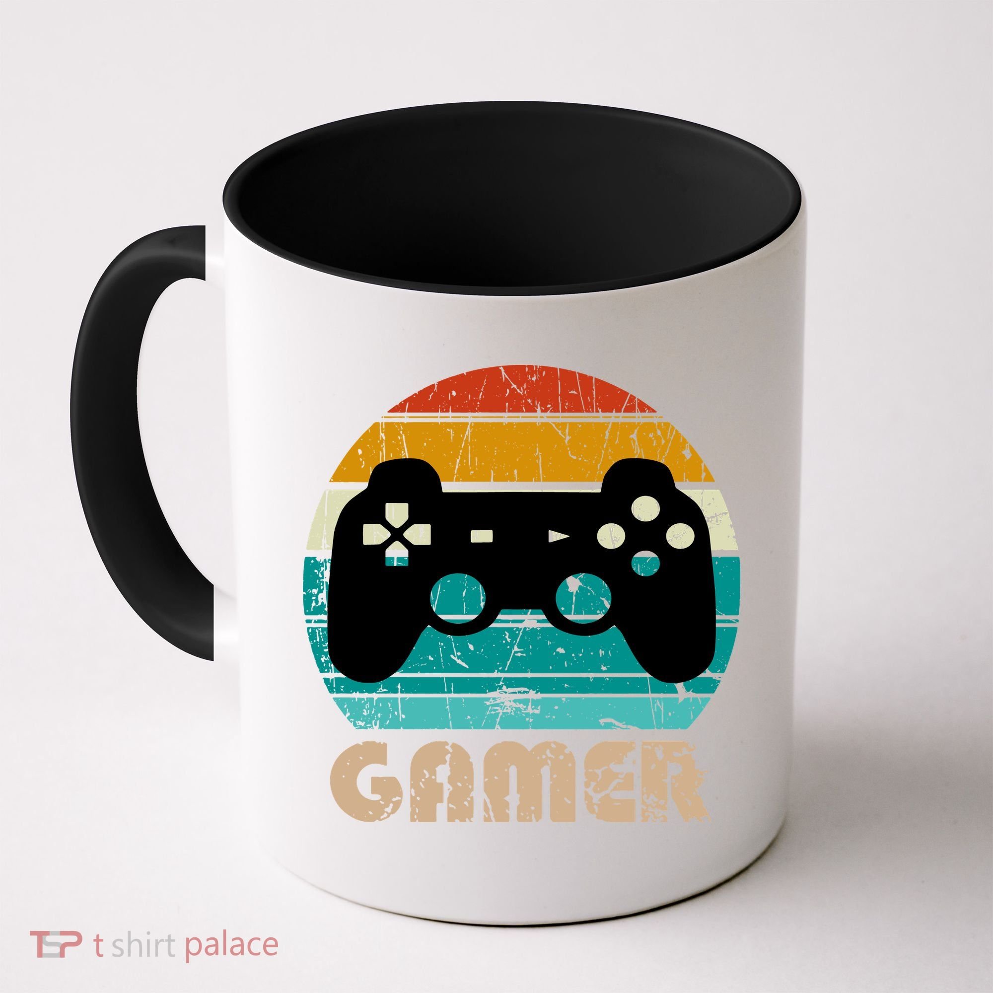 Retro Gamer Video Games Player Gaming Boys Teens Men Coffee Mug