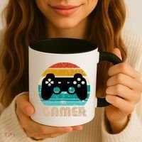 Retro Gamer Video Games Player Gaming Boys Teens Men Coffee Mug thumb 3