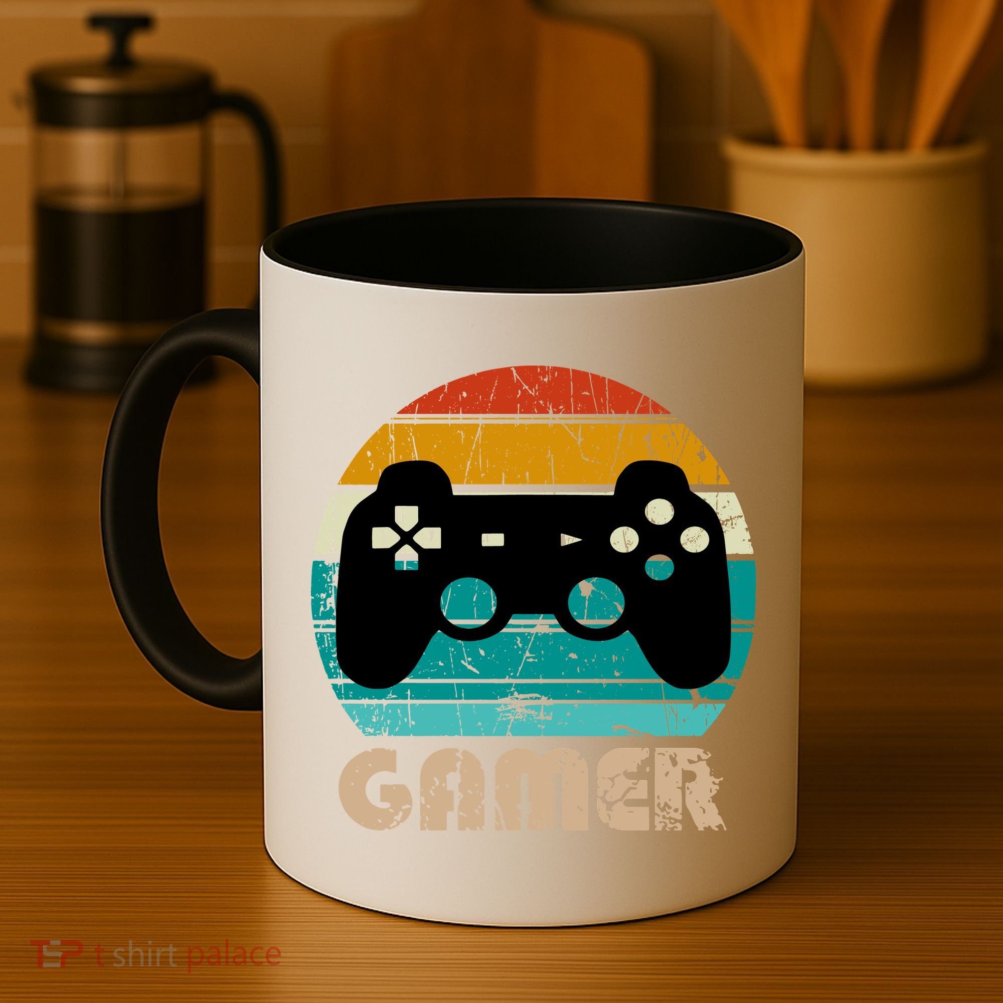 Retro Gamer Video Games Player Gaming Boys Teens Men Coffee Mug