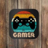 Retro Gamer Video Games Player Gaming Boys Teens Men Coaster thumb 0