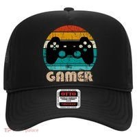 Retro Gamer Video Games Player Gaming Boys Teens Men Hat thumb 0
