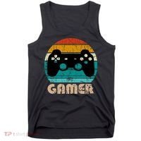 Retro Gamer Video Games Player Gaming Boys Teens Men Tank Top thumb 0