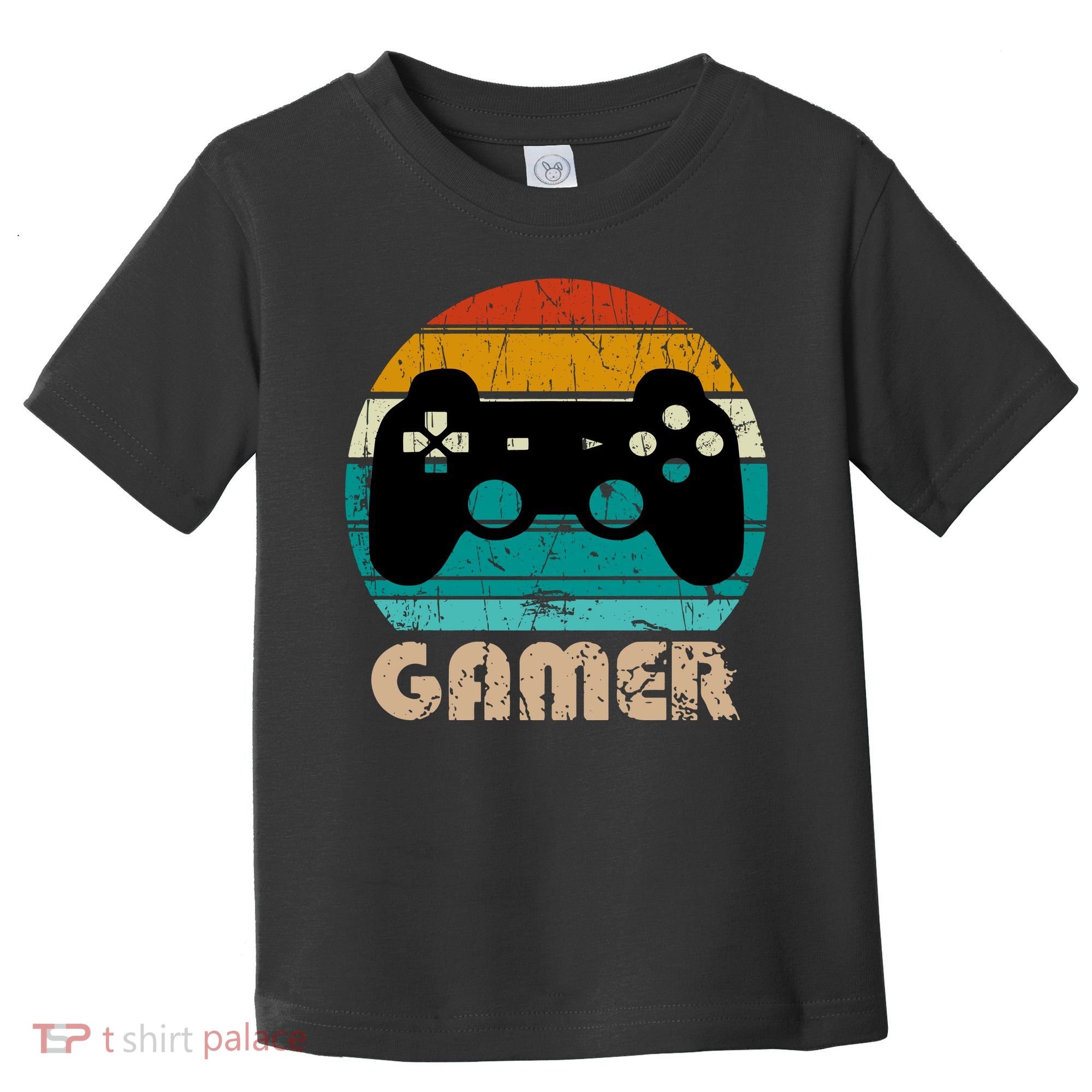 Retro Gamer Video Games Player Gaming Boys Teens Men Toddler T-Shirt