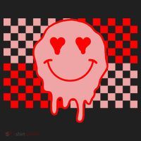 Retro Groovy Valentines Day Hippie Smile Beanie thumb 2