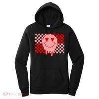 Retro Groovy Valentines Day Hippie Smile Women's Hoodie thumb 0