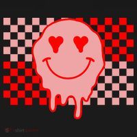 Retro Groovy Valentines Day Hippie Smile Women's Hoodie thumb 2