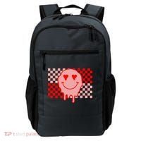 Retro Groovy Valentines Day Hippie Smile Backpack thumb 0