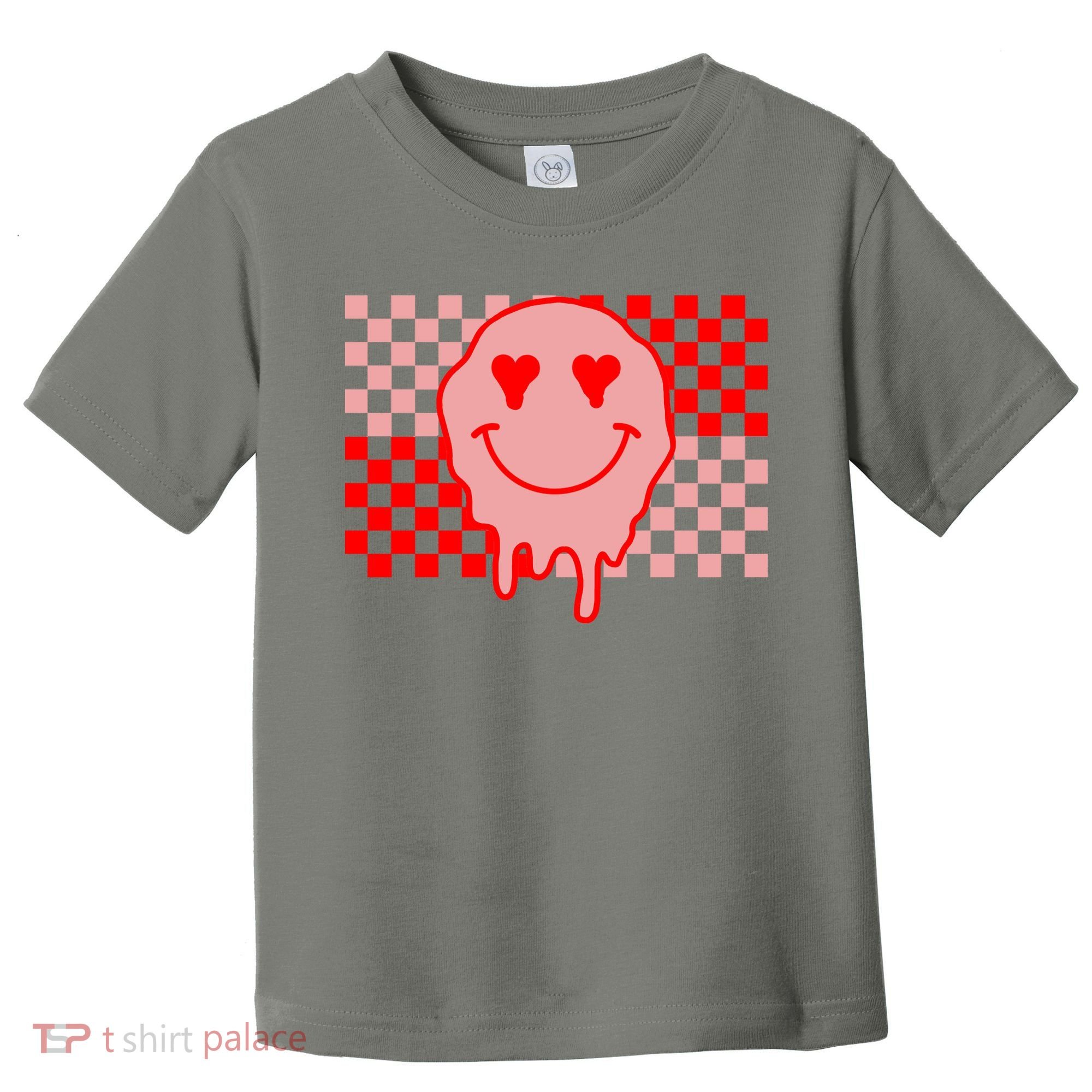 Retro Groovy Valentines Day Hippie Smile Toddler T-Shirt