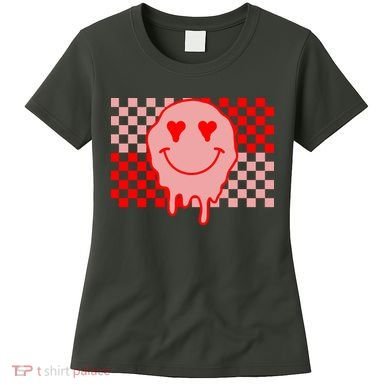 Retro Groovy Valentines Day Hippie Smile Women's T-Shirt