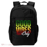 Reggae Good Vibes Only Jamaica One Love Rasta Backpack thumb 0