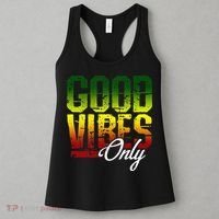 Reggae Good Vibes Only Jamaica One Love Rasta Women's Tank Top thumb 3