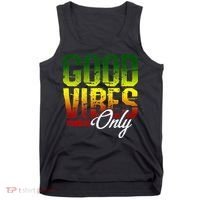 Reggae Good Vibes Only Jamaica One Love Rasta Tank Top thumb 0