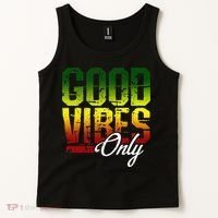 Reggae Good Vibes Only Jamaica One Love Rasta Tank Top thumb 2
