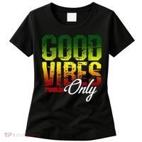 Reggae Good Vibes Only Jamaica One Love Rasta Women's T-Shirt thumb 0