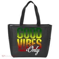 Reggae Good Vibes Only Jamaica One Love Rasta Tote Bag thumb 0