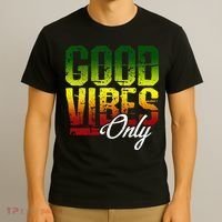 Reggae Good Vibes Only Jamaica One Love Rasta T-Shirt thumb 3