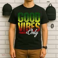 Reggae Good Vibes Only Jamaica One Love Rasta T-Shirt thumb 6