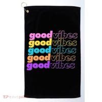 Retro Good Vibes Golf Towel thumb 0