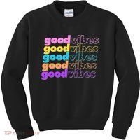 Retro Good Vibes Kids Sweatshirt thumb 0
