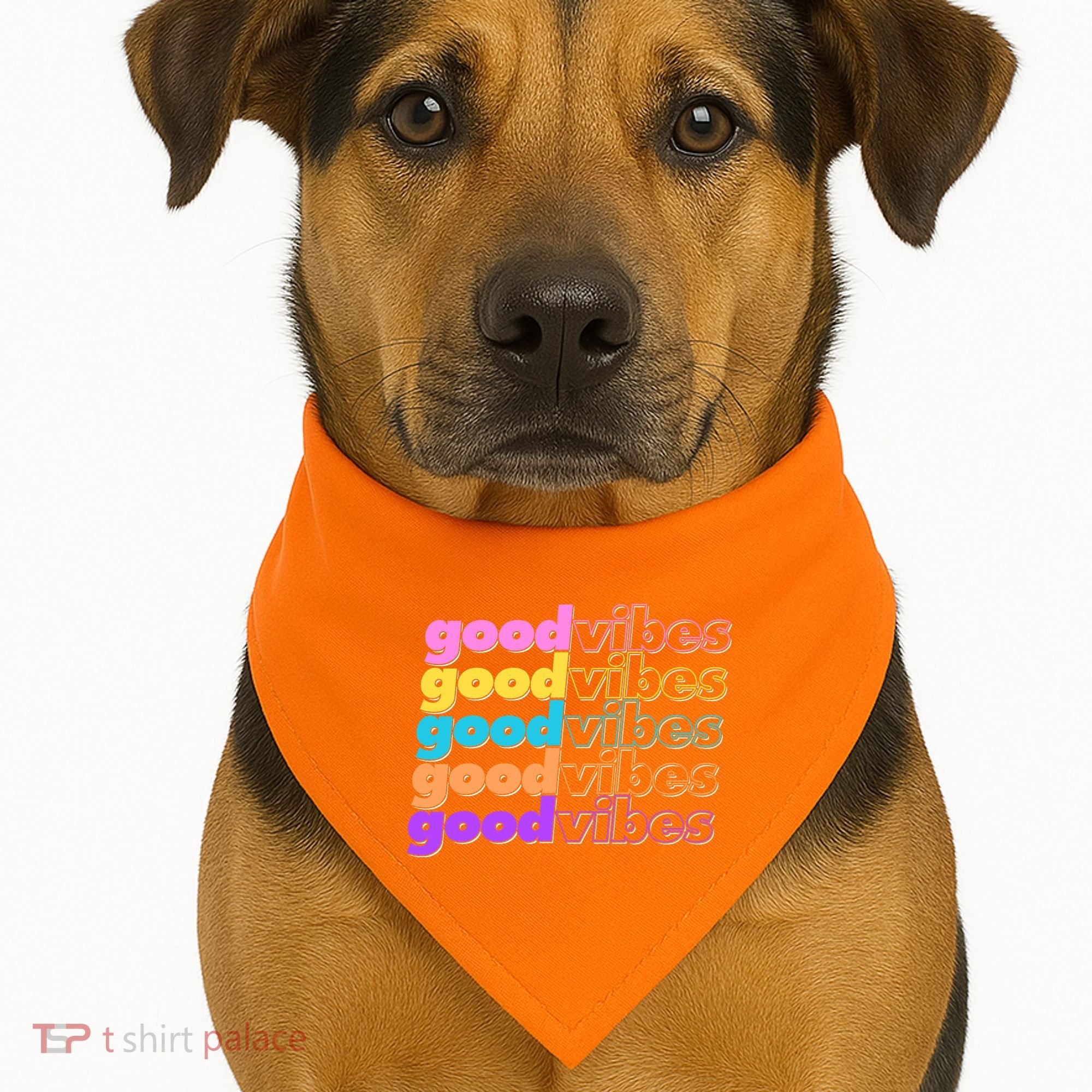 Retro Good Vibes USA-Made Doggie Bandana