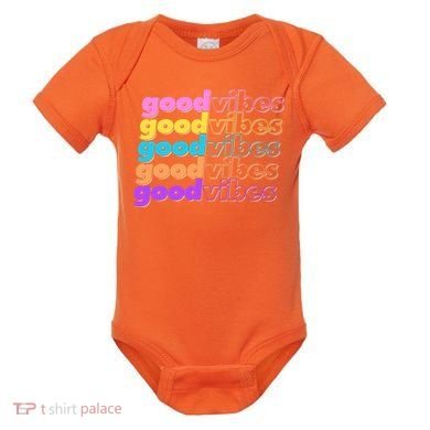 Retro Good Vibes Baby Bodysuit