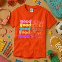 Retro Good Vibes Kids T-Shirt thumb 3
