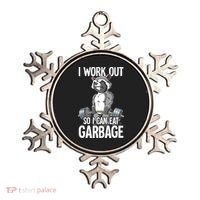 Raccoon Gym Weight Training I Work Out So I Can Eat Garbage Ornament thumb 0