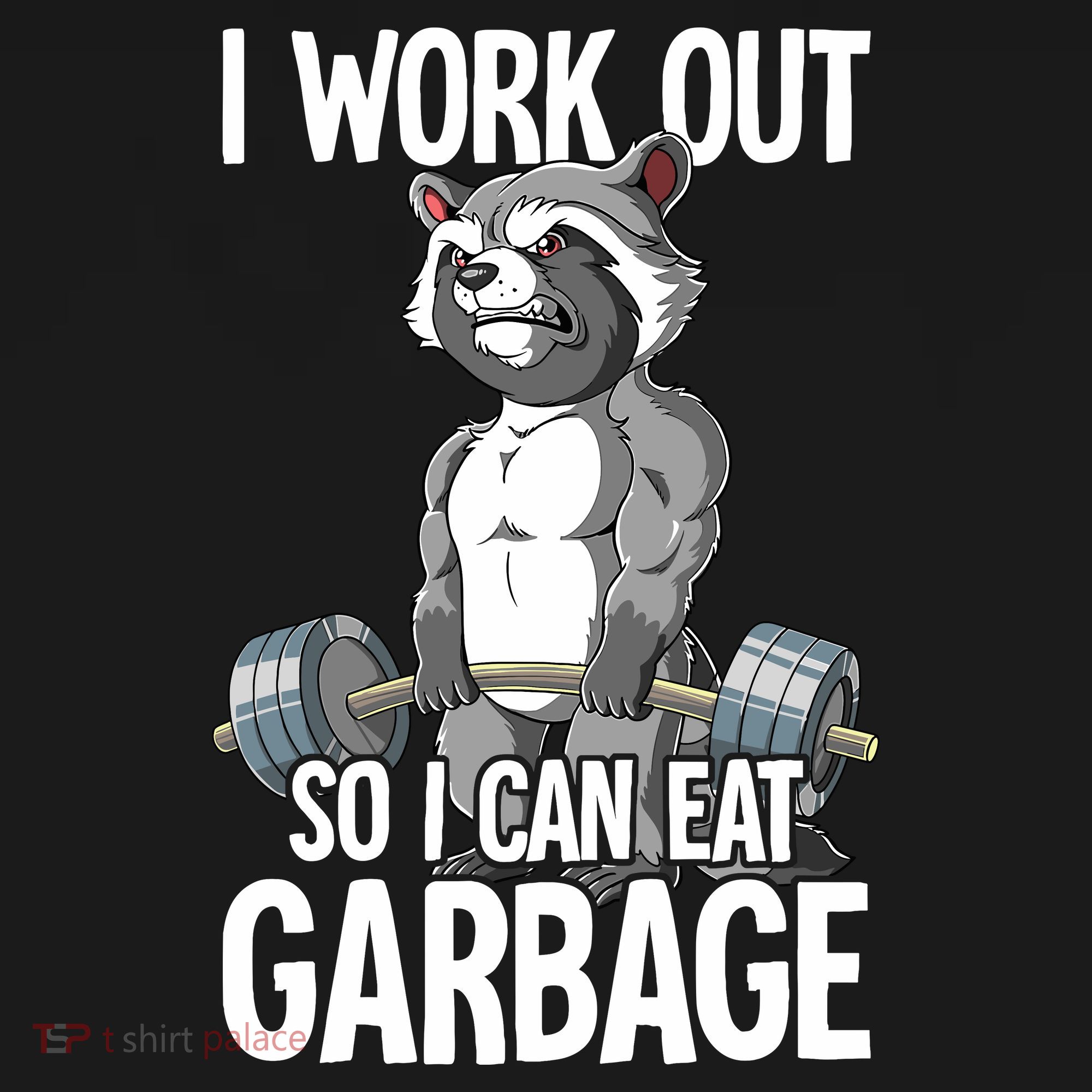 Raccoon Gym Weight Training I Work Out So I Can Eat Garbage Ornament