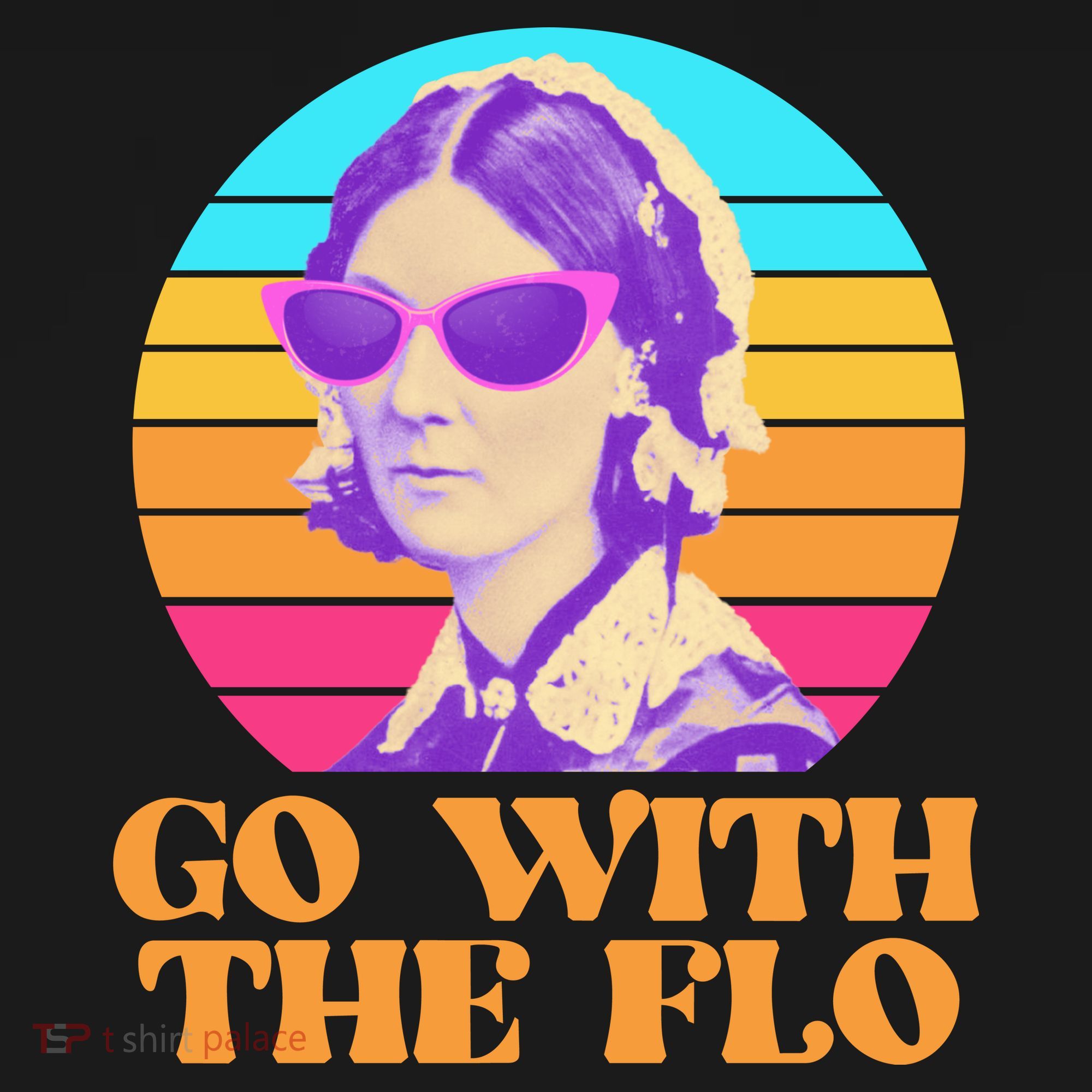 Retro Go With The Flow Nurse Practitioner Florence Nightingale Bucket Hat