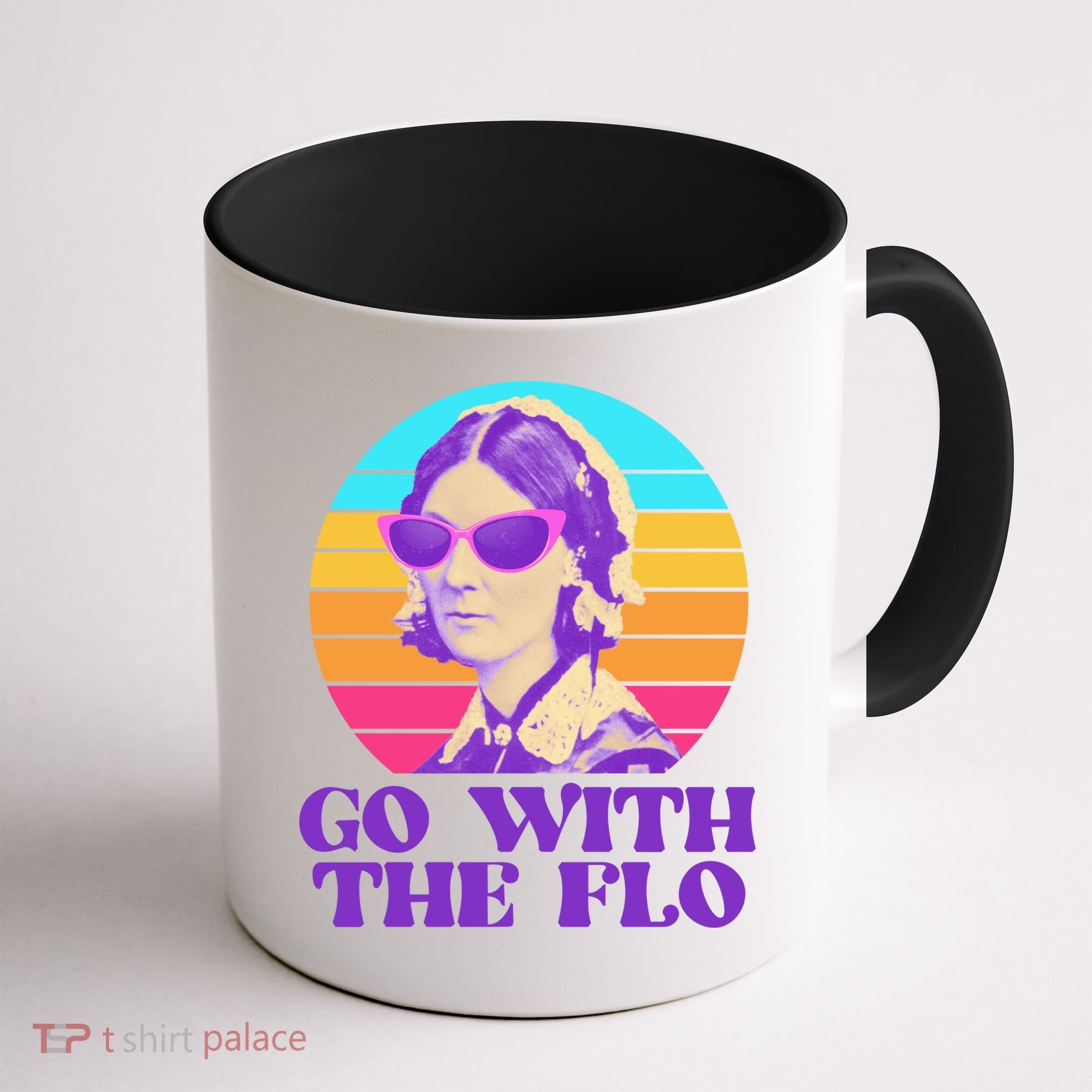 Retro Go With The Flow Nurse Practitioner Florence Nightingale Coffee Mug
