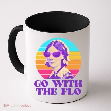 Retro Go With The Flow Nurse Practitioner Florence Nightingale Coffee Mug