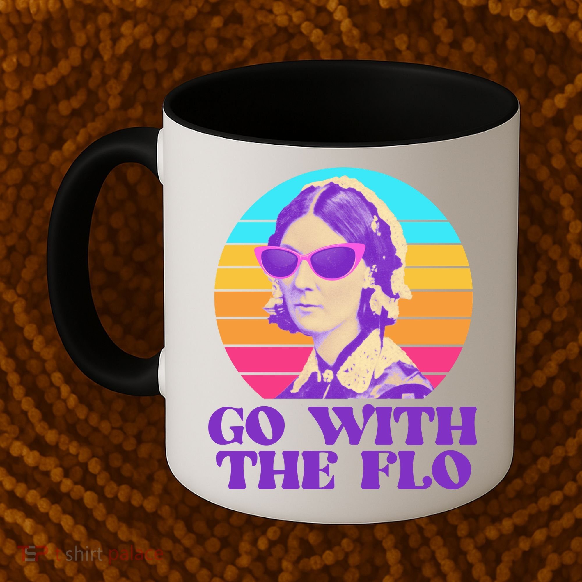 Retro Go With The Flow Nurse Practitioner Florence Nightingale Coffee Mug