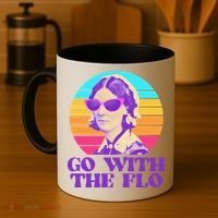 Retro Go With The Flow Nurse Practitioner Florence Nightingale Coffee Mug thumb 4