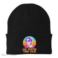 Retro Go With The Flow Nurse Practitioner Florence Nightingale Beanie thumb 0