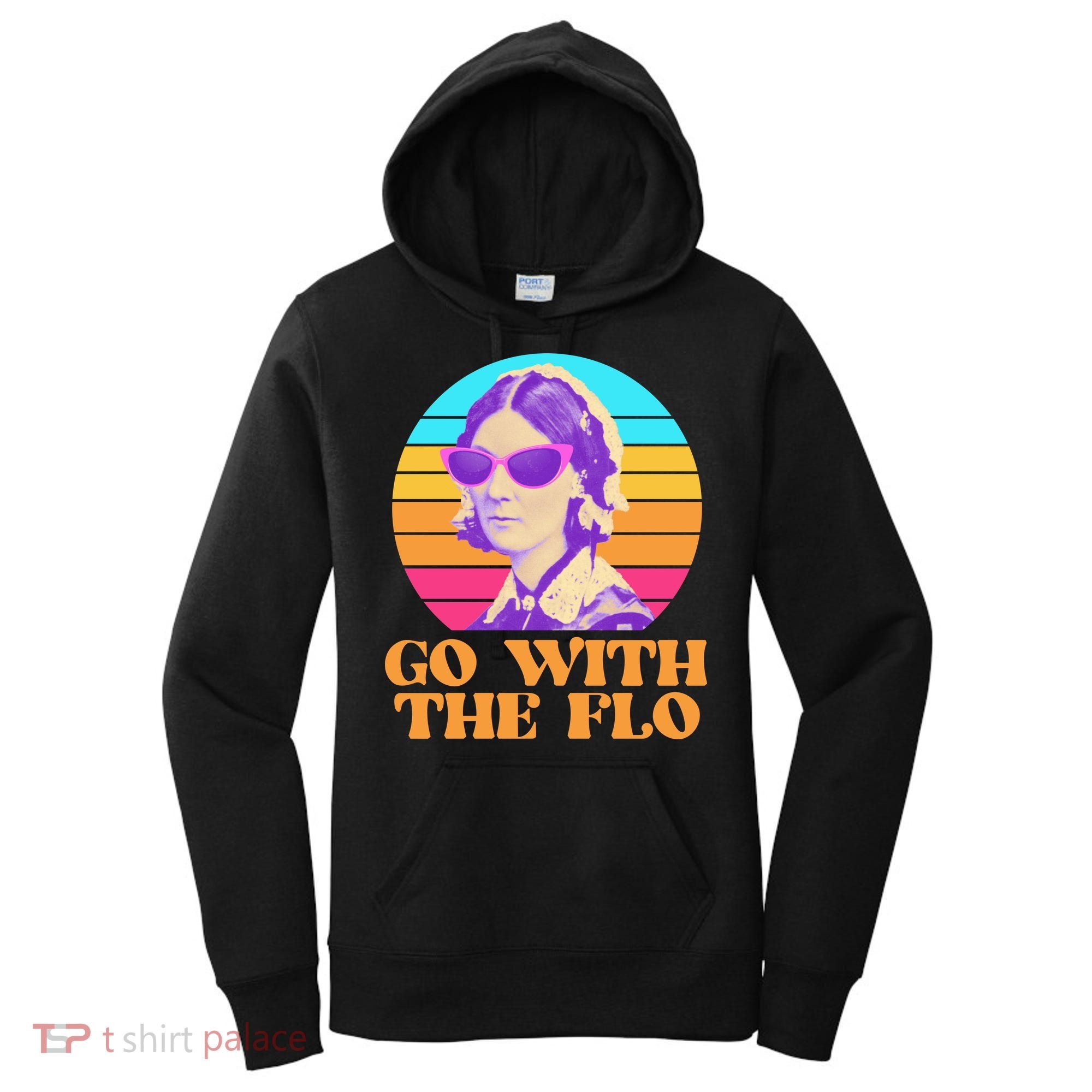 Retro Go With The Flow Nurse Practitioner Florence Nightingale Women's Hoodie