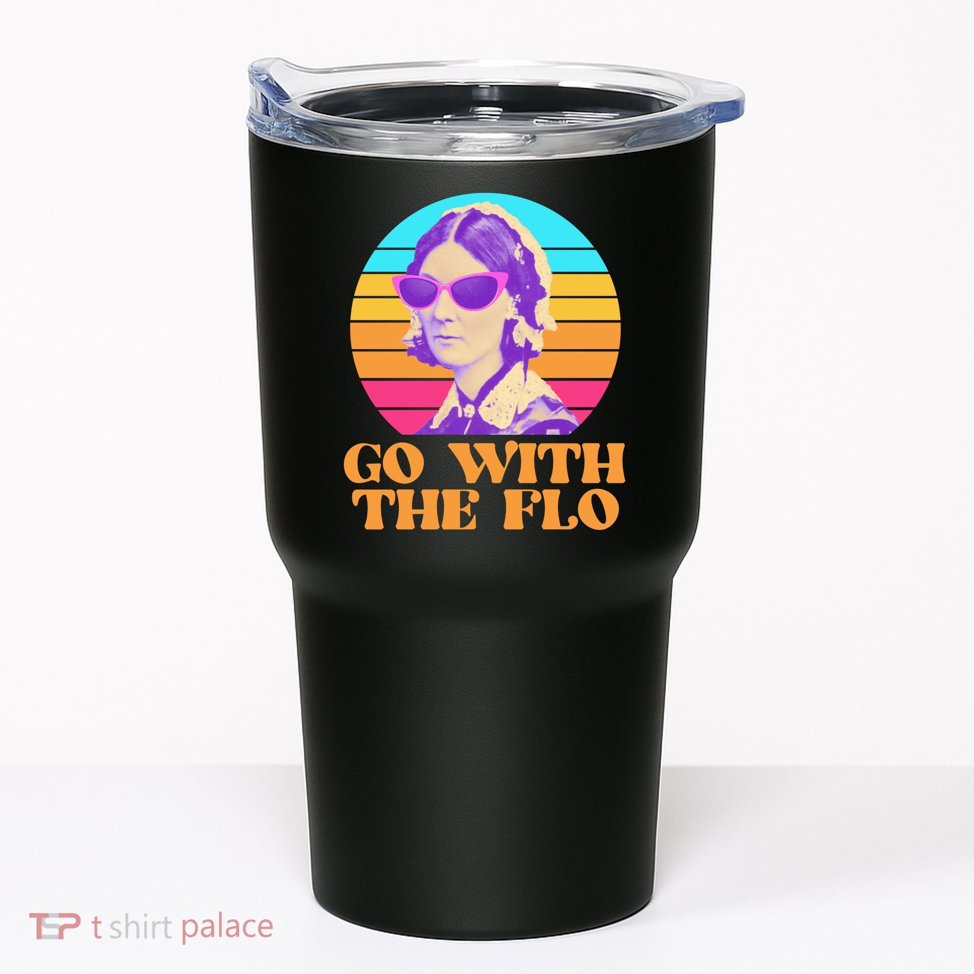 Retro Go With The Flow Nurse Practitioner Florence Nightingale Tumbler