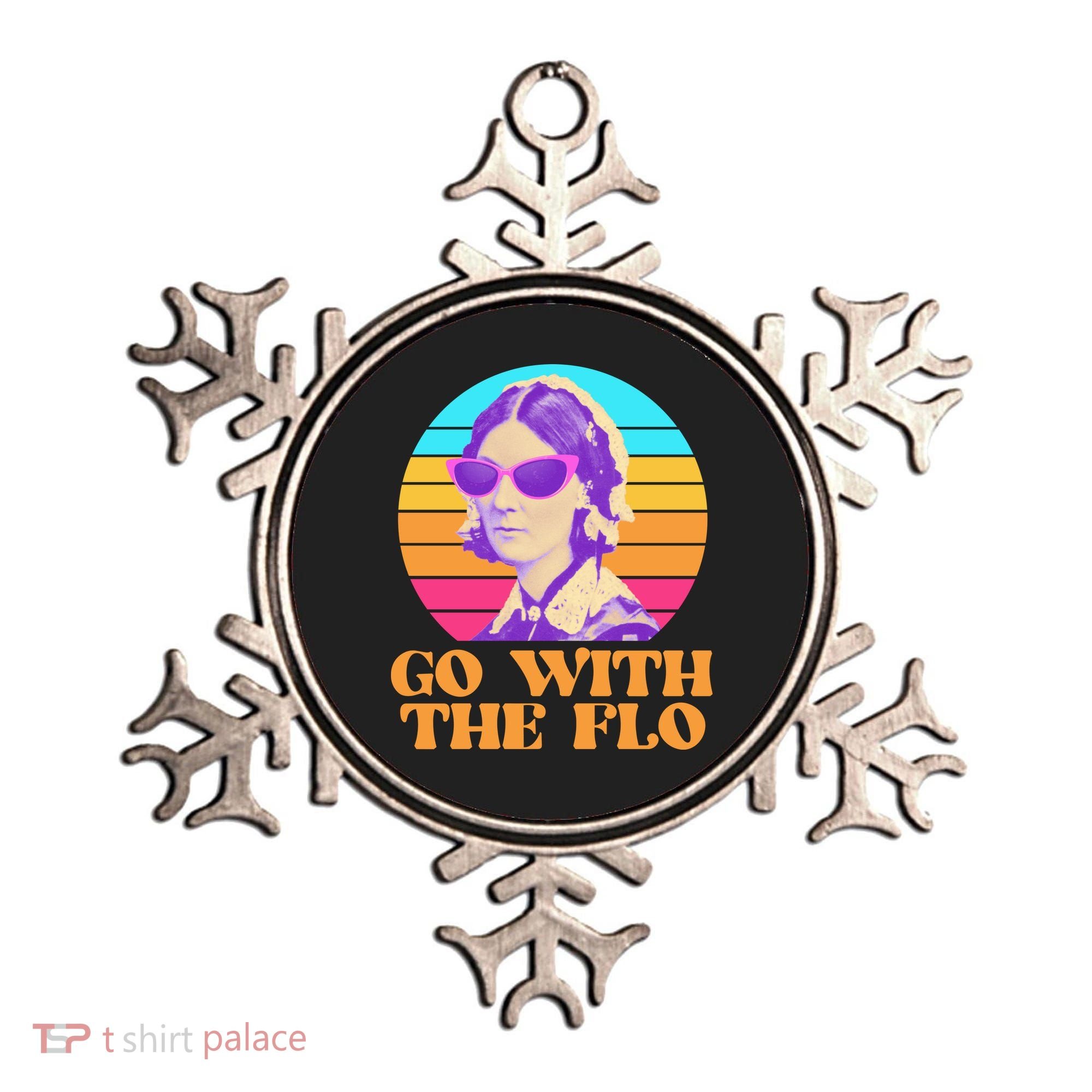 Retro Go With The Flow Nurse Practitioner Florence Nightingale Ornament