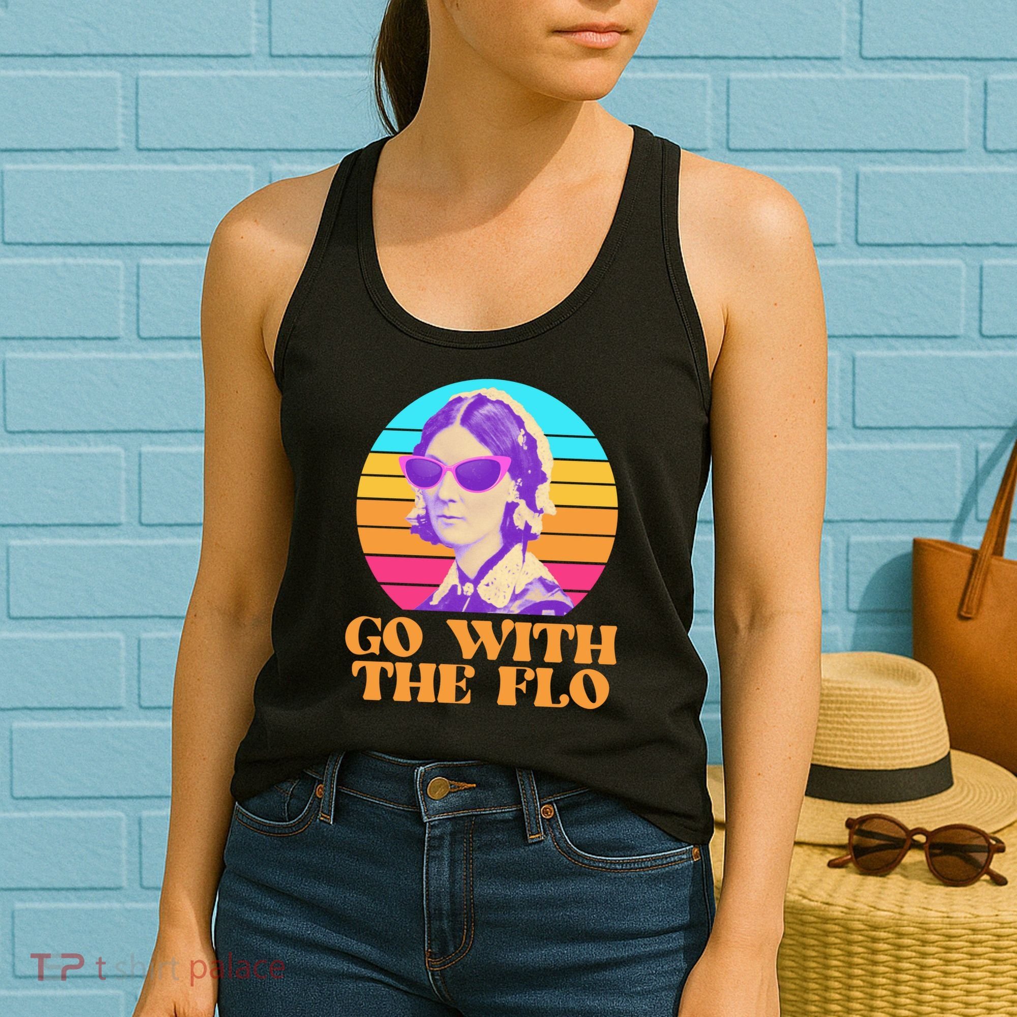 Retro Go With The Flow Nurse Practitioner Florence Nightingale Women's Tank Top