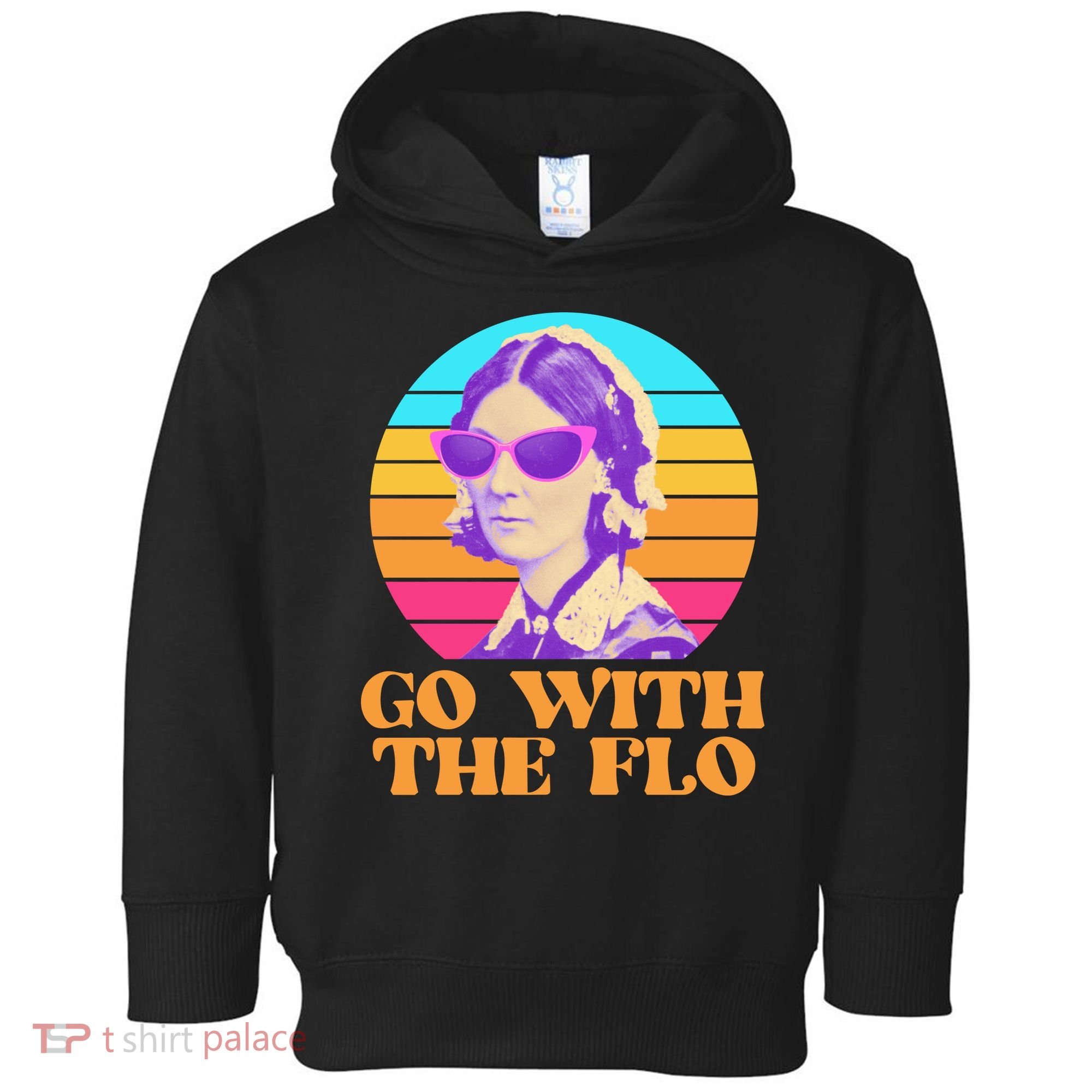 Retro Go With The Flow Nurse Practitioner Florence Nightingale Toddler Hoodie