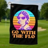 Retro Go With The Flow Nurse Practitioner Florence Nightingale Golf Towel thumb 1