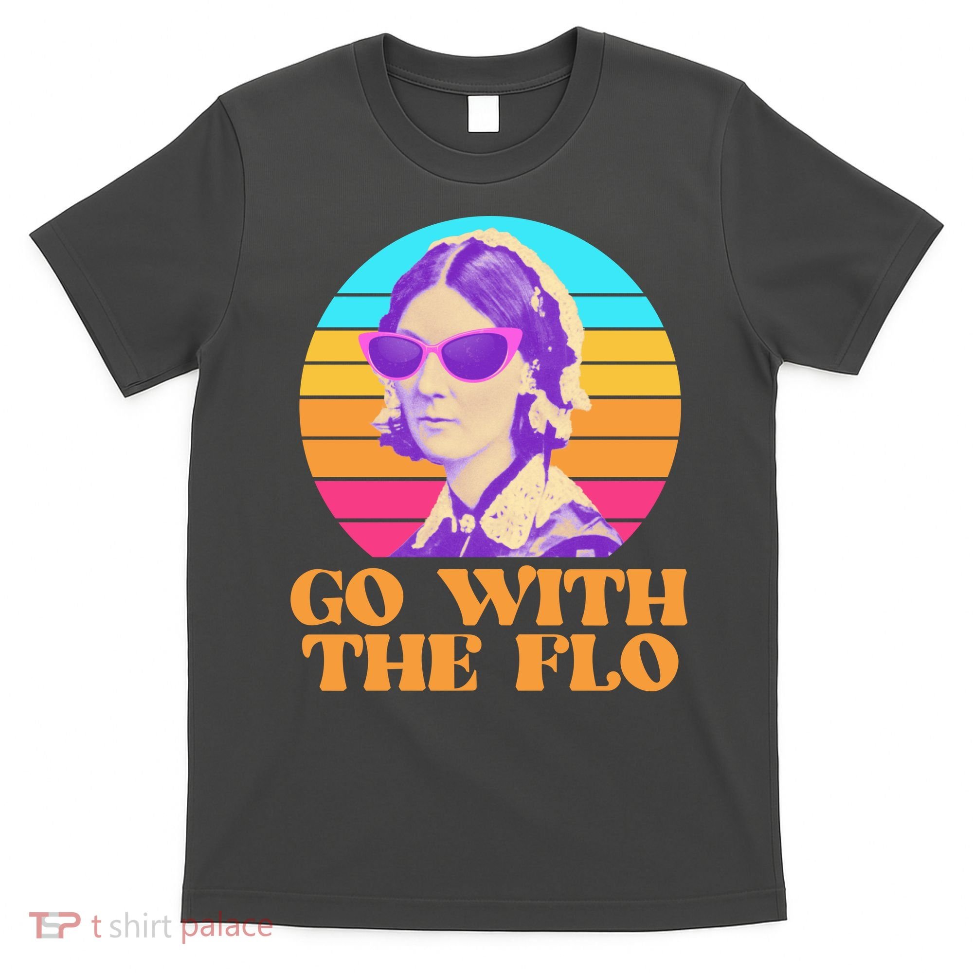 Retro Go With The Flow Nurse Practitioner Florence Nightingale T-Shirt