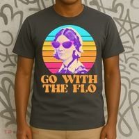 Retro Go With The Flow Nurse Practitioner Florence Nightingale T-Shirt thumb 3