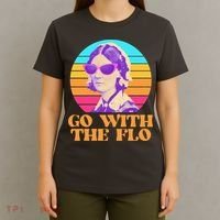 Retro Go With The Flow Nurse Practitioner Florence Nightingale T-Shirt thumb 4