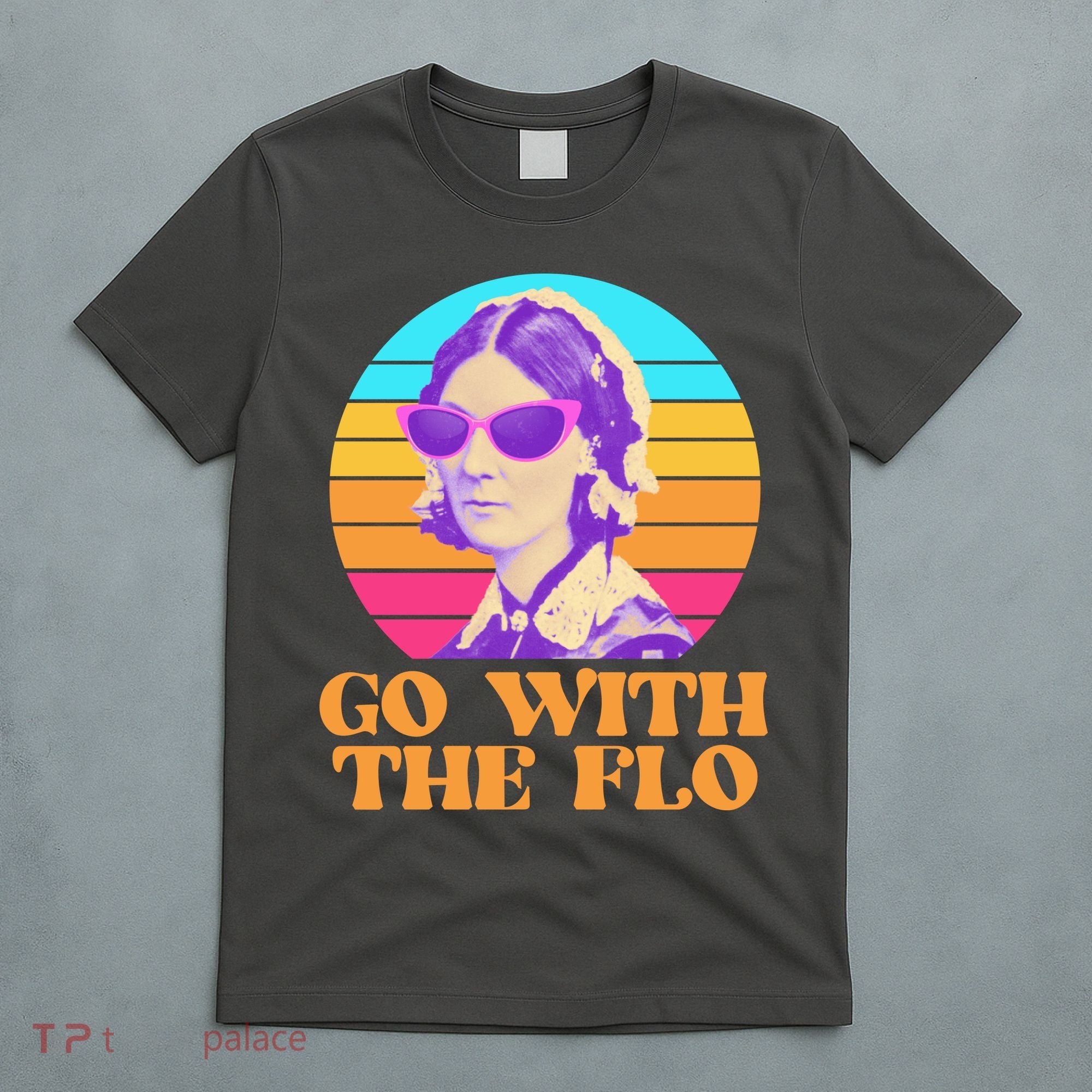 Retro Go With The Flow Nurse Practitioner Florence Nightingale T-Shirt