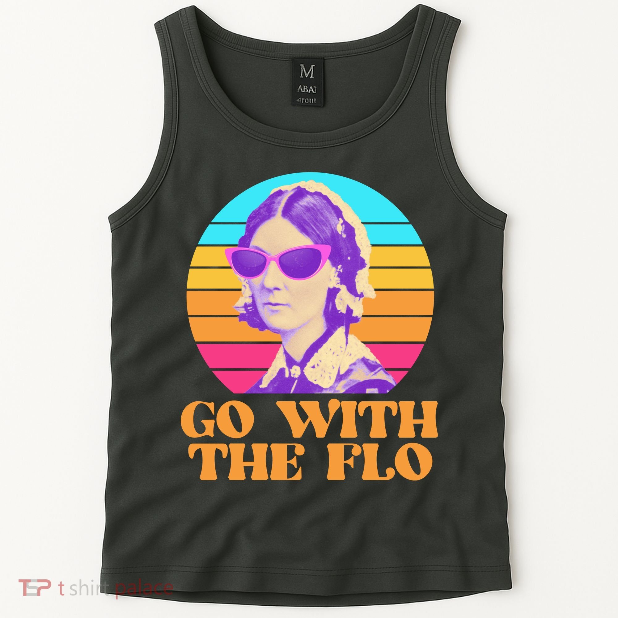 Retro Go With The Flow Nurse Practitioner Florence Nightingale Tank Top