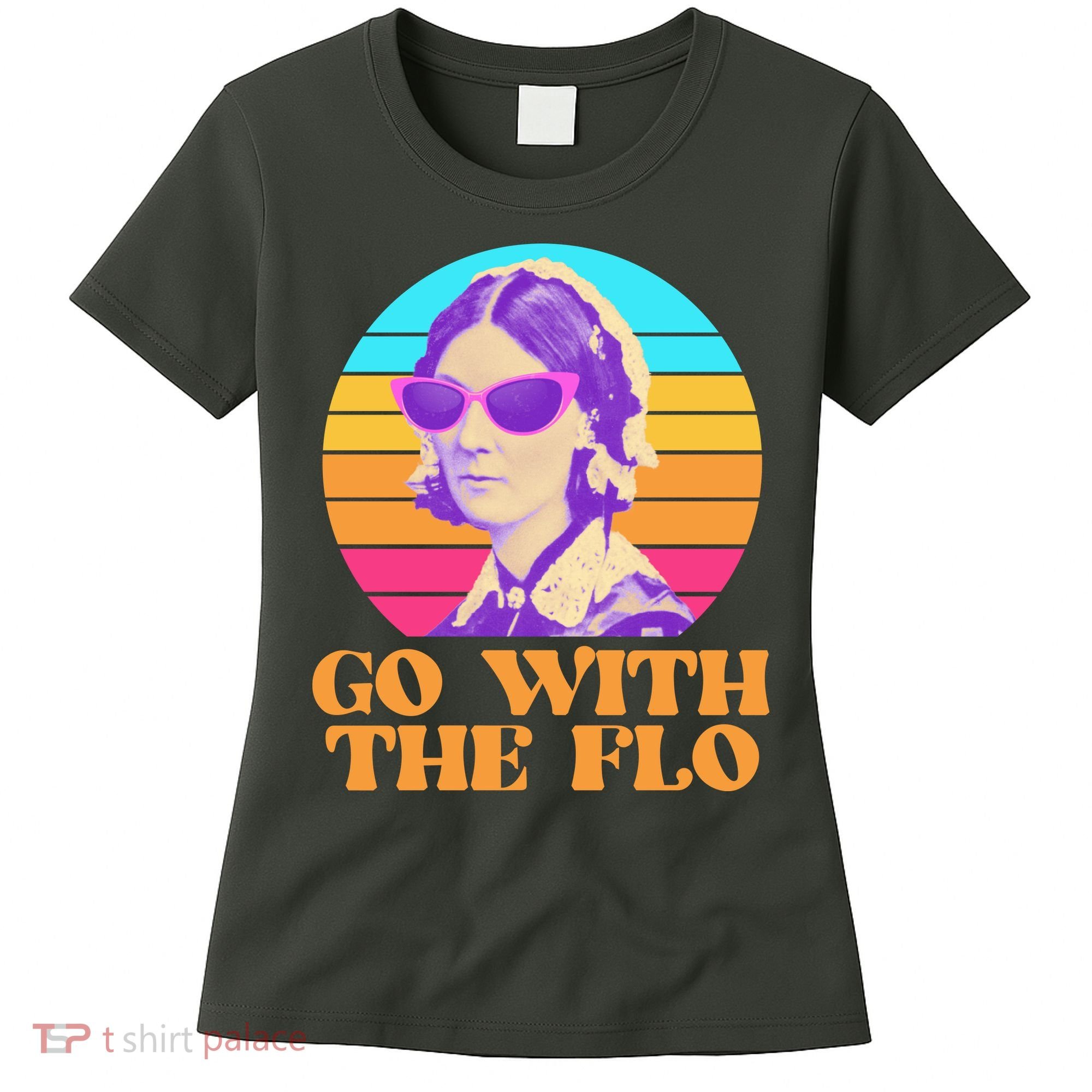 Retro Go With The Flow Nurse Practitioner Florence Nightingale Women's T-Shirt